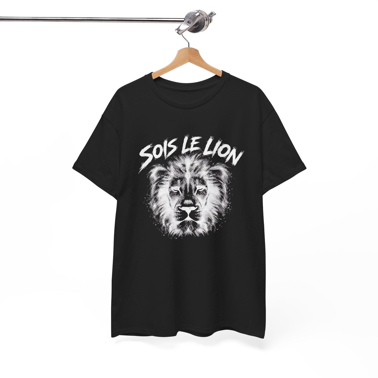 T-Shirt Lion Homme et Femme – Animal Sauvage Force Courage Motivation – Cadeau Amoureux des Lions