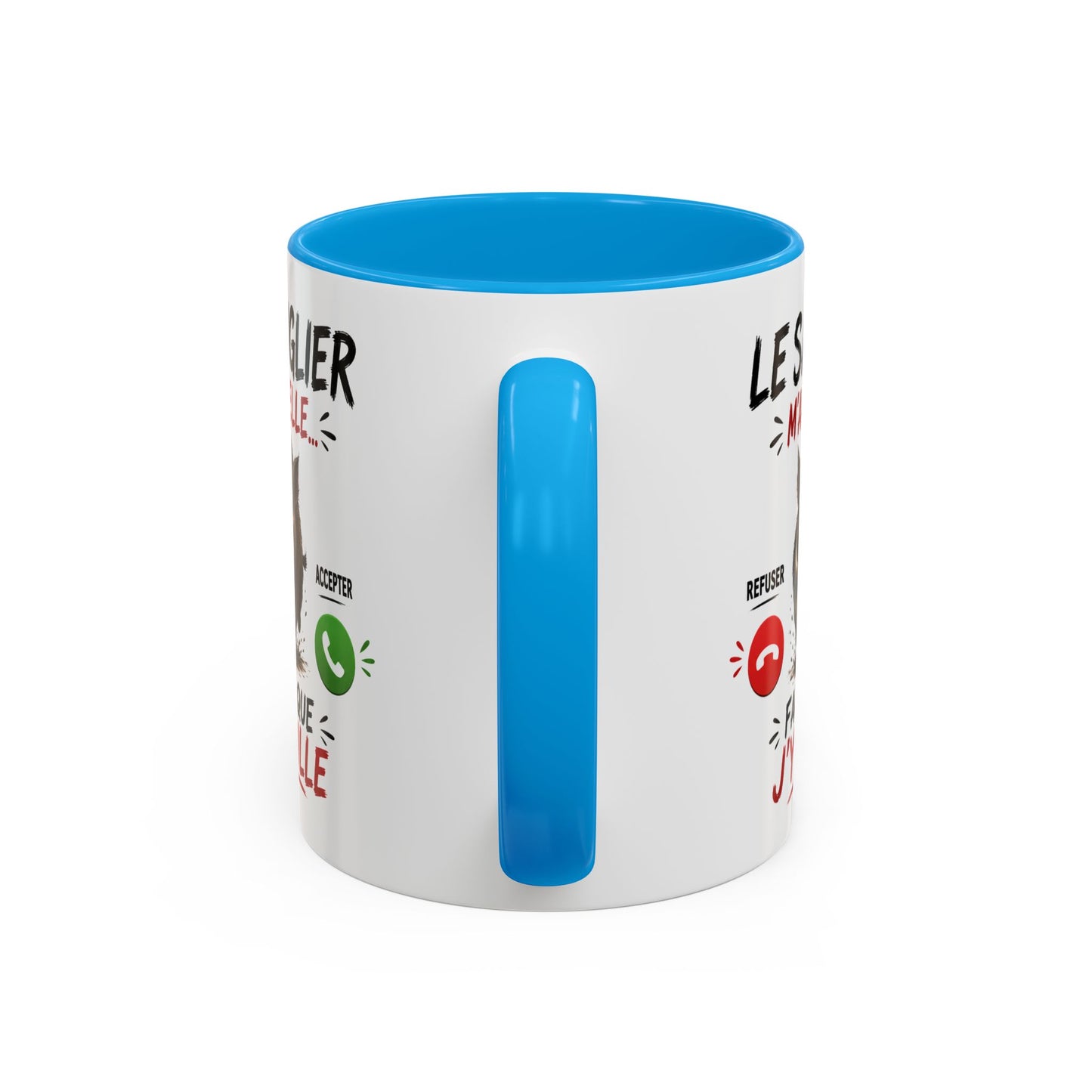 Tasse Le Sanglier M’Appelle Faut Que J’Y Aille – Mug Humour Chasse Sanglier – Cadeau Homme Femme 325ml