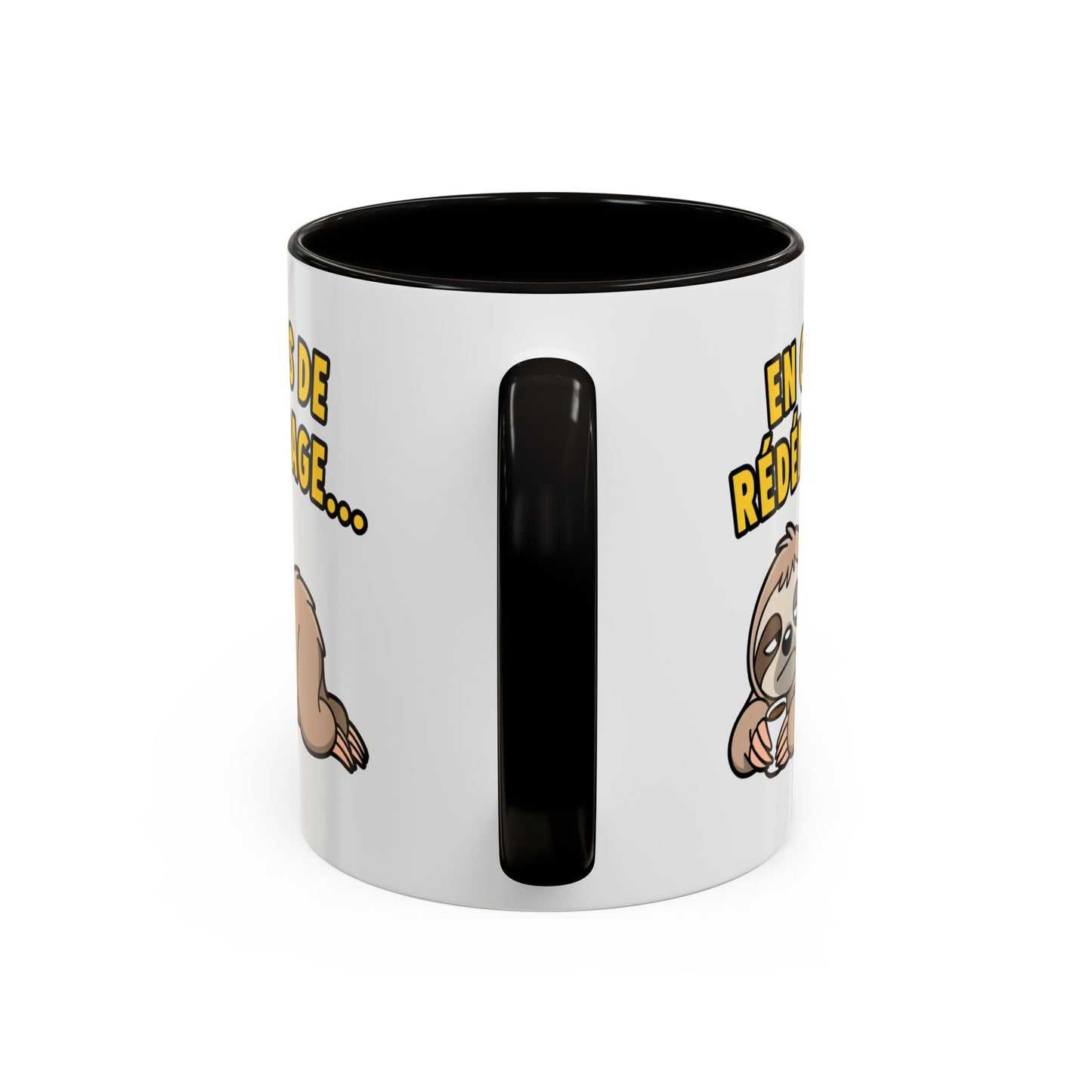 Mug Drôle En Cours de Redémarrage – Tasse Humoristique Paresseux et Café – Cadeau Humour Bureau 325ml