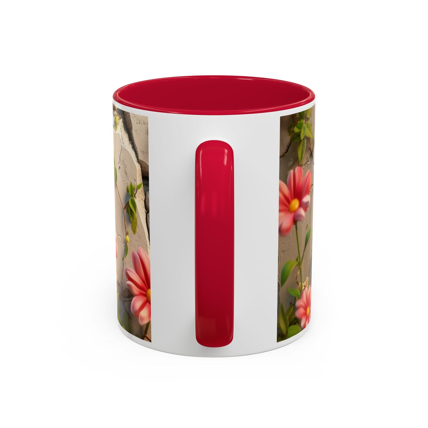 Mug Vache Kawaii – Tasse Vache Mignonne Cartoon avec Fleurs – Cadeau Animaux Ferme Cute 325ml