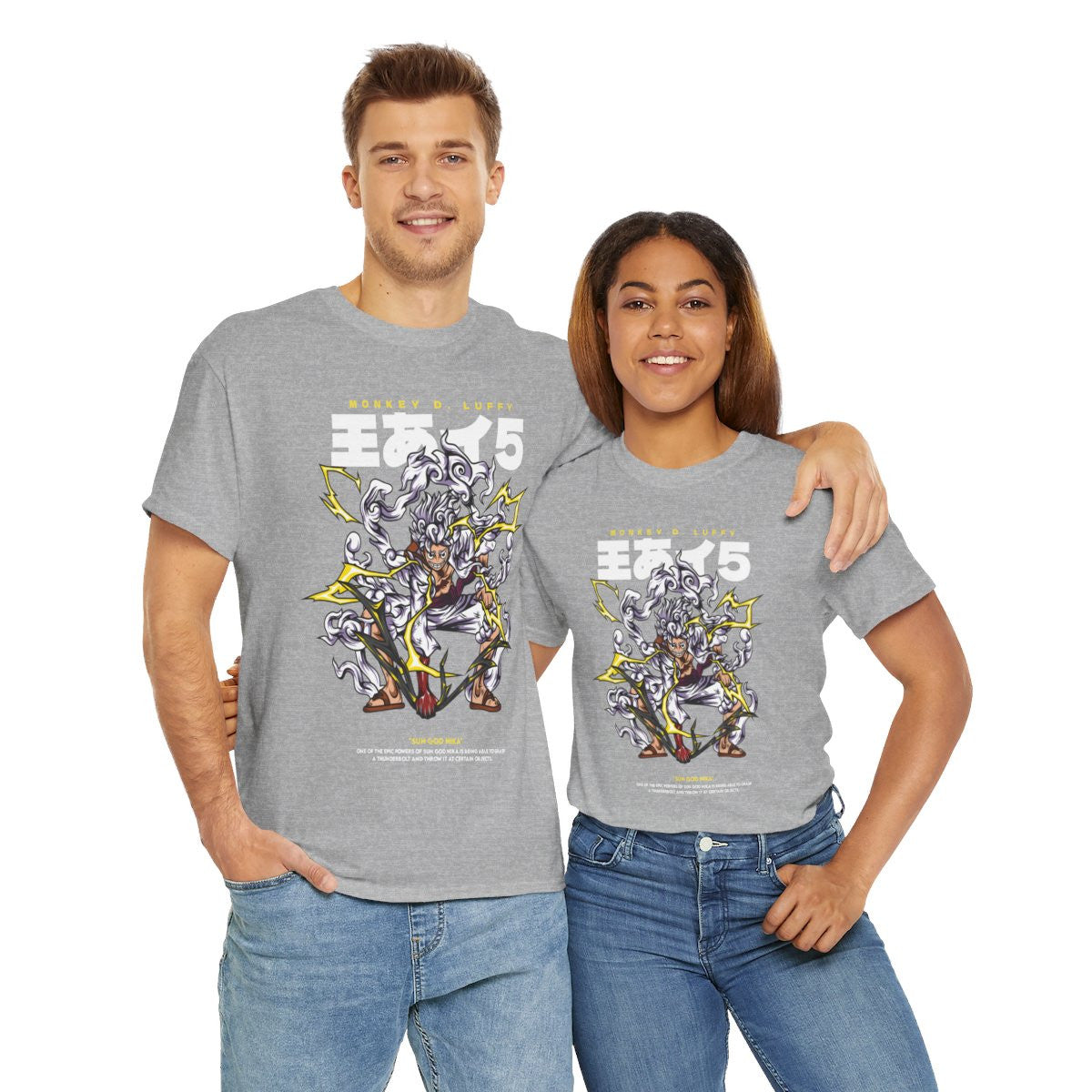 Tee shirt Unisex One Piece Luffy Gear 5 Homme/Femme