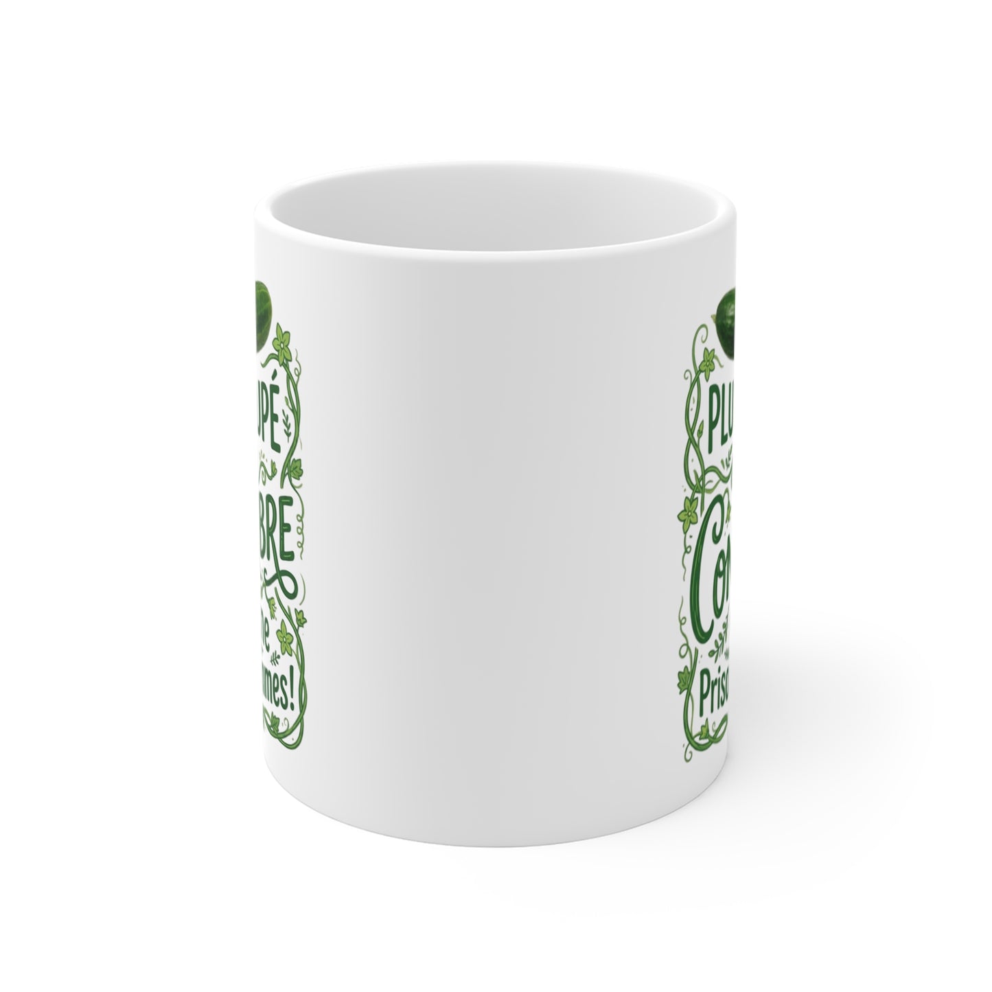 Mug Humour Concombre – Tasse Blague Drôle Adulte – Cadeau Humoristique Original