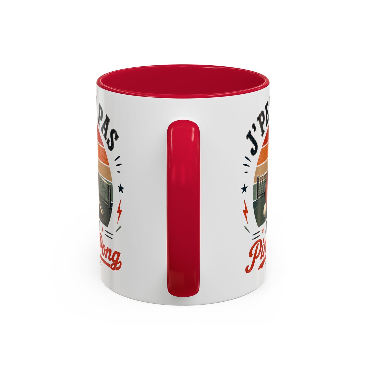 Tasse J’Peux Pas J’Ai Ping Pong – Mug Tennis de Table Vintage Humoristique – Cadeau Joueur Homme Femme 325ml