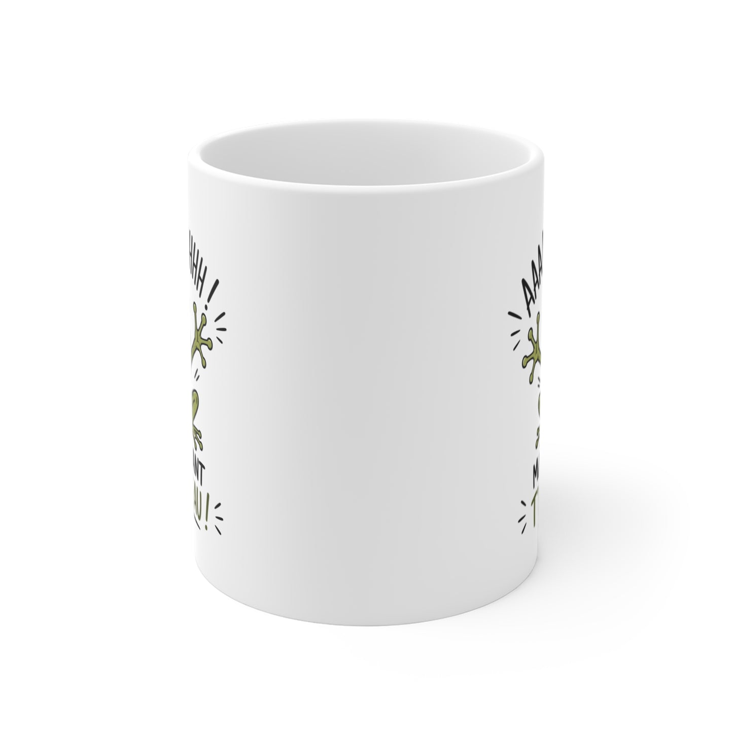 Tasse AAAAHHHH Maintenant T’es Beau – Mug Grenouille Humour – Cadeau Drôle Homme Femme 325ml