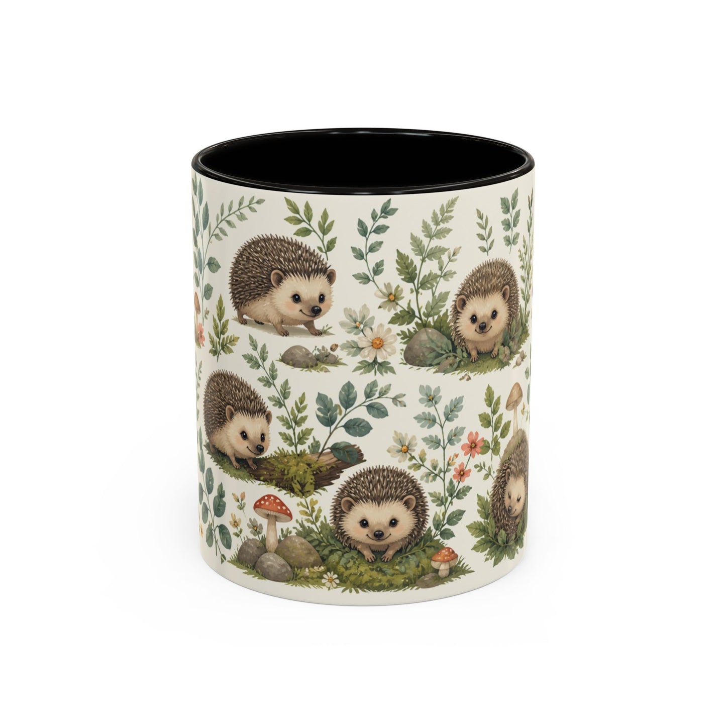 Tasse Hérisson Mignon – Mug Nature et Forêt – Design Animalier Doux et Aquarelle – Céramique 325ml