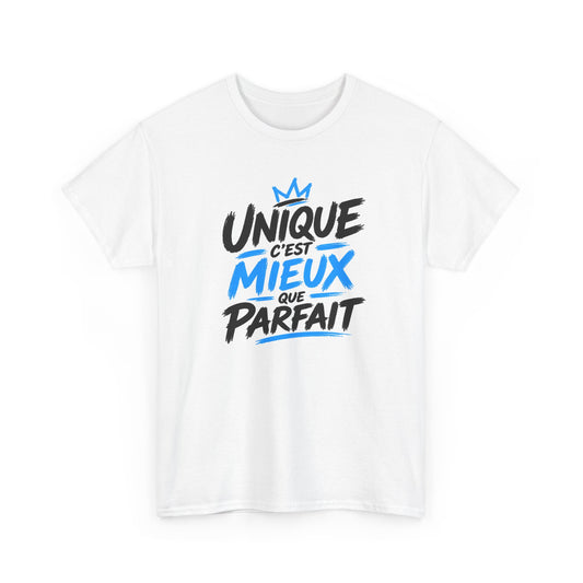 Tee Shirt Homme Unique C’est Mieux Que Parfait – T-Shirt Humour Homme Original – Idée Cadeau Homme