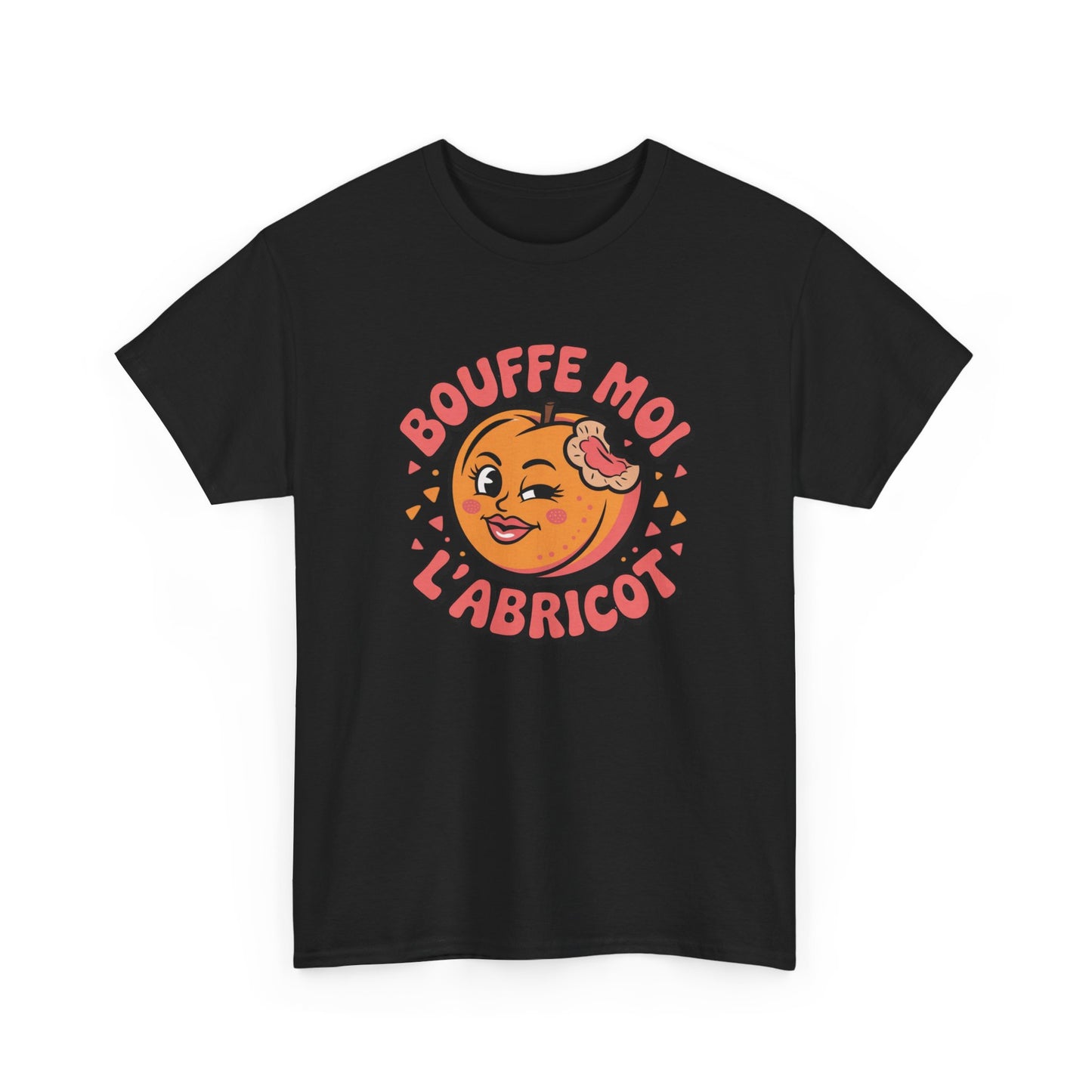 Tee Shirt Humour Bouffe Moi L’Abricot – Blague fruit drôle – Cadeau humour Blanc Gris Noir