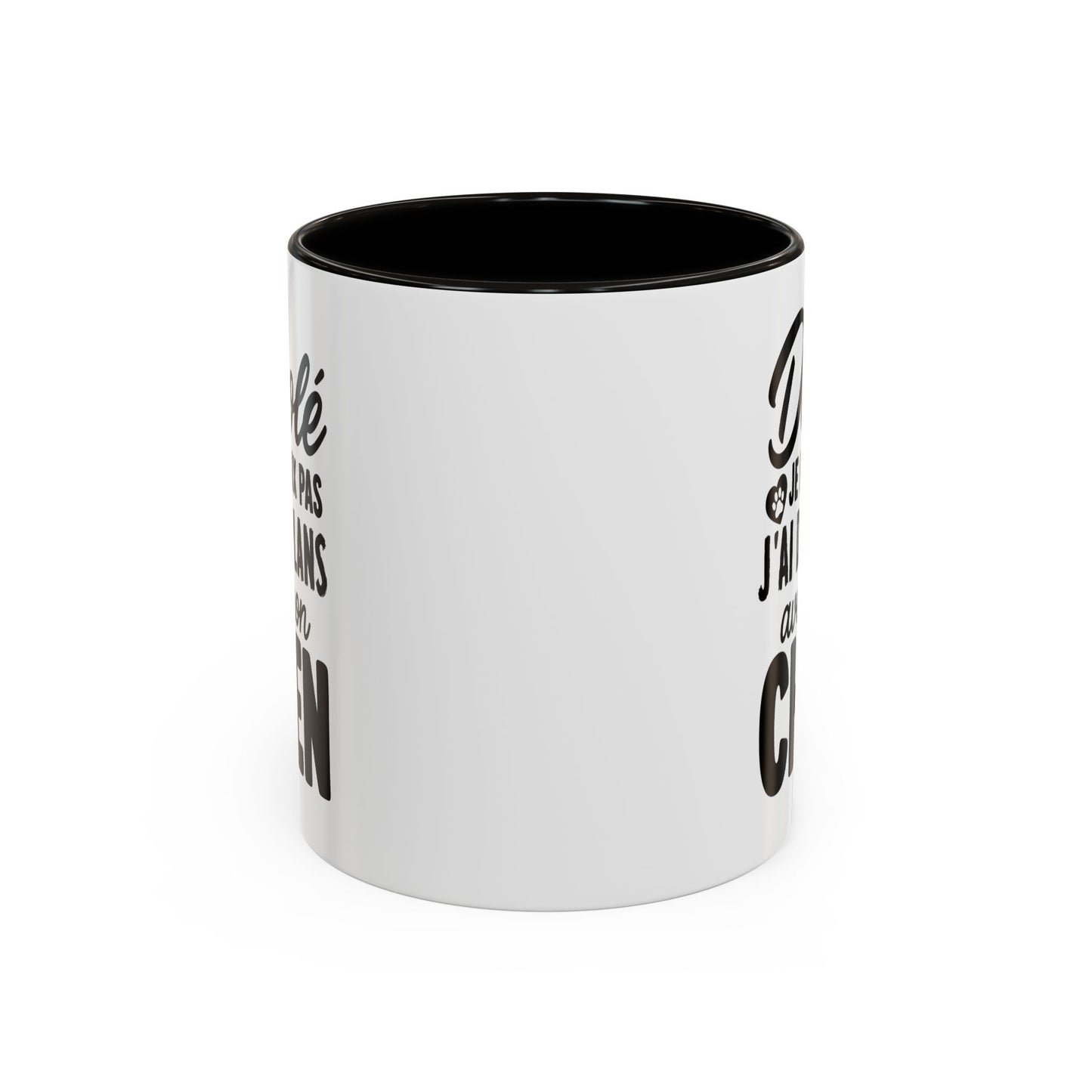 Mug Chien Homme et Femme – Tasse Humour pour Maître et Maîtresse – Cadeau Amoureux des Chiens – Idée Cadeau Propriétaire de Chien et Passionné d’Animaux – 325 ml Noir Bleu Rouge