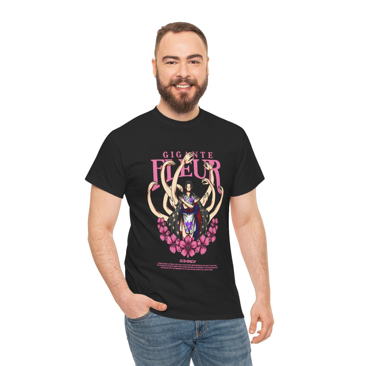 Tee shirt Unisex One Piece Fleur Homme/Femme