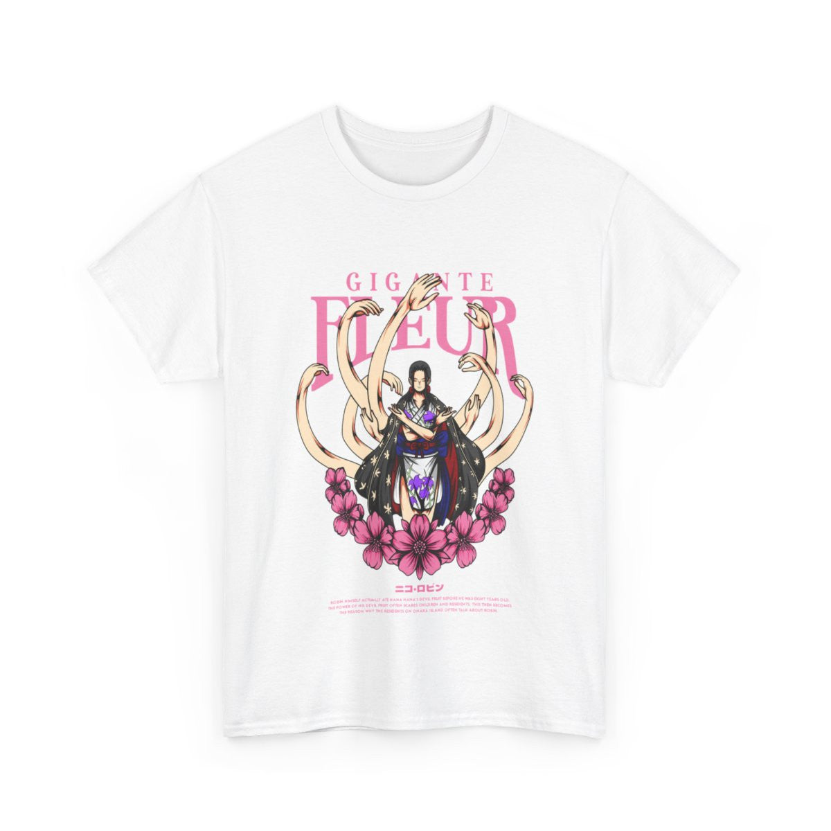 Tee shirt Unisex One Piece Fleur Homme/Femme