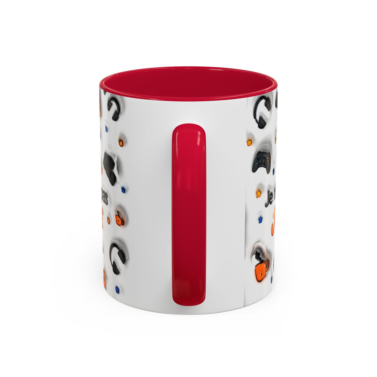 Mug Gamer « Je n’entends pas, je joue » – Tasse Gaming avec Casque, Manettes et Clavier – Cadeau Original Joueur Jeux Vidéo