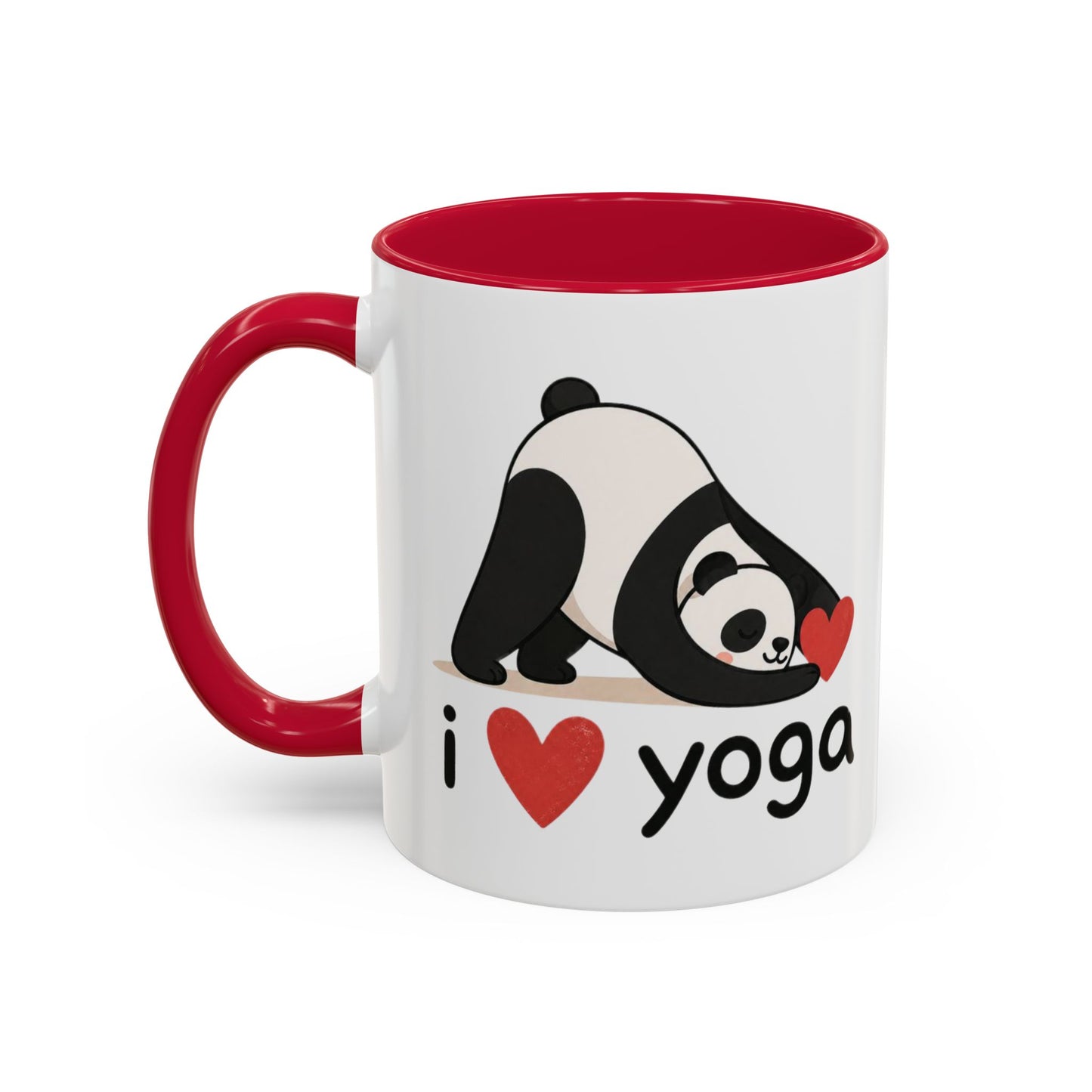 Mug Yoga Panda – I Love Yoga – Tasse Humoristique Zen Kawaii – Cadeau Original Méditation Relaxation Bien Être Céramique 325ml