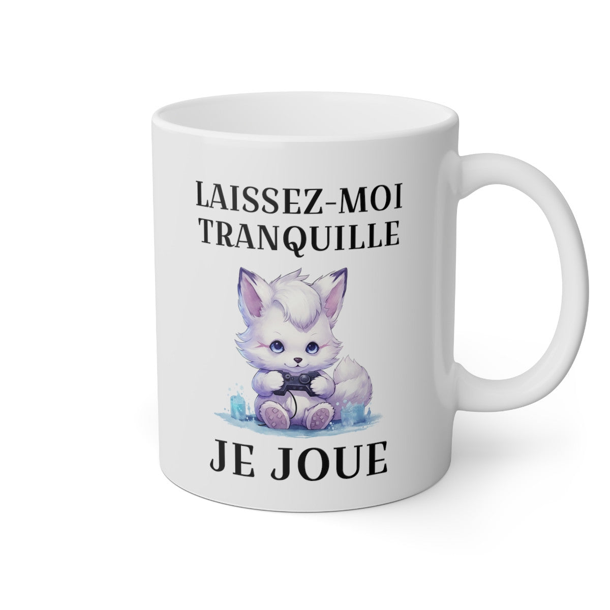 Mug Laissez moi tranquille je joue Renard idée cadeau humour