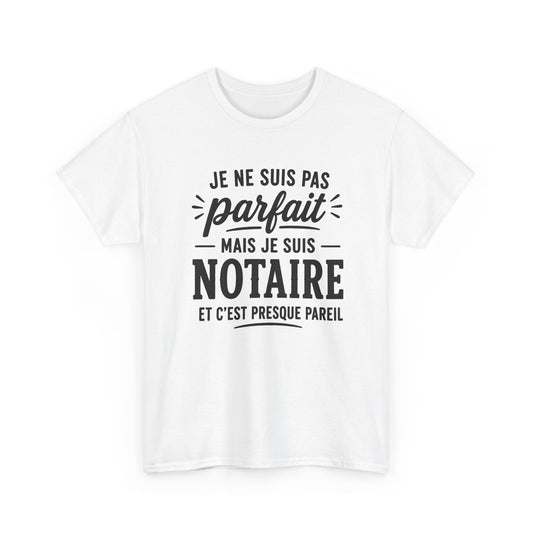 Tee Shirt Homme Notaire Humour Métier Droit Justice Cadeau Professionnel Juridique Étude Notariale Idée Cadeau