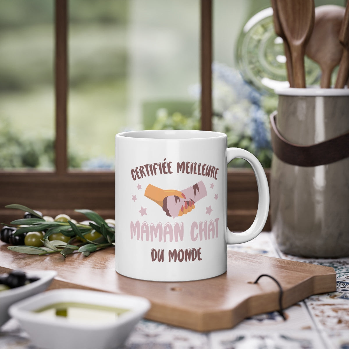 Mug certifiée meilleure maman chat du monde