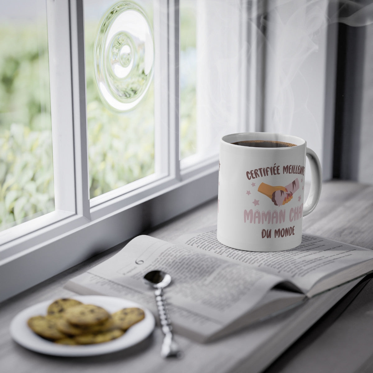 Mug certifiée meilleure maman chat du monde