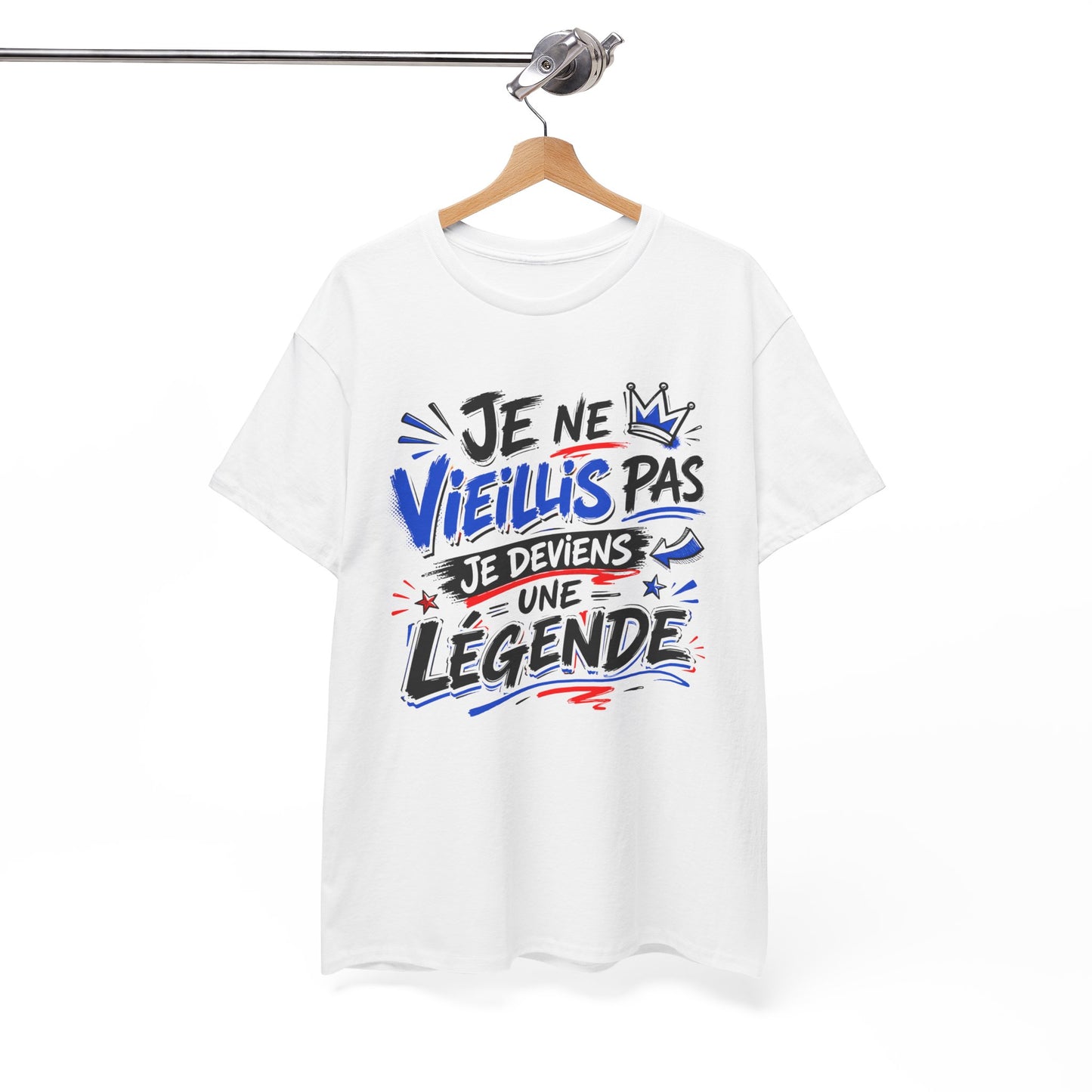 Tee-Shirt Je Ne Vieillis Pas Je Deviens Une Légende – Cadeau Humour Homme Femme Anniversaire