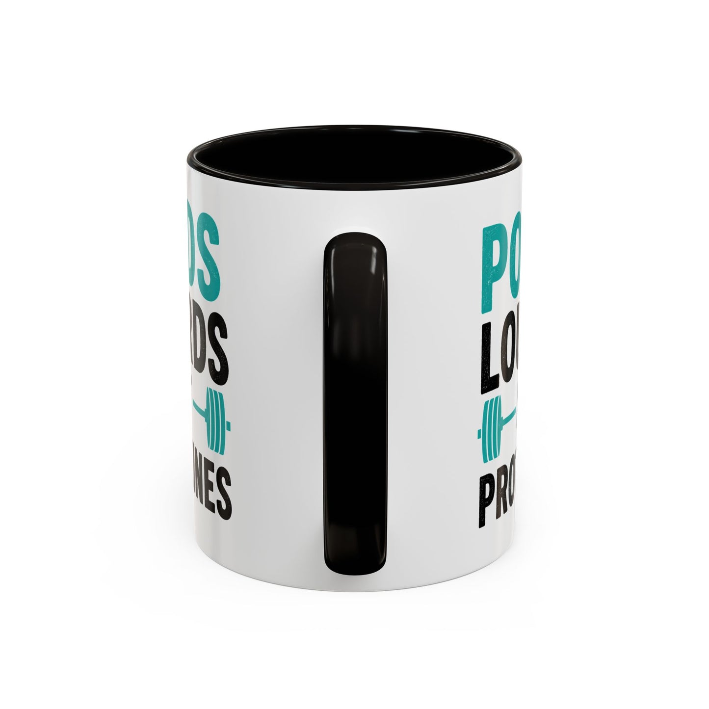 Mug Fitness Musculation – Tasse Haltères Protéines – Cadeau Sportif Original Homme et Femme Noir Bleu Rouge