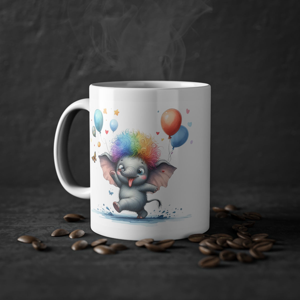 Mug Elephant humour amusant drôle enfant/adulte Anniversaire