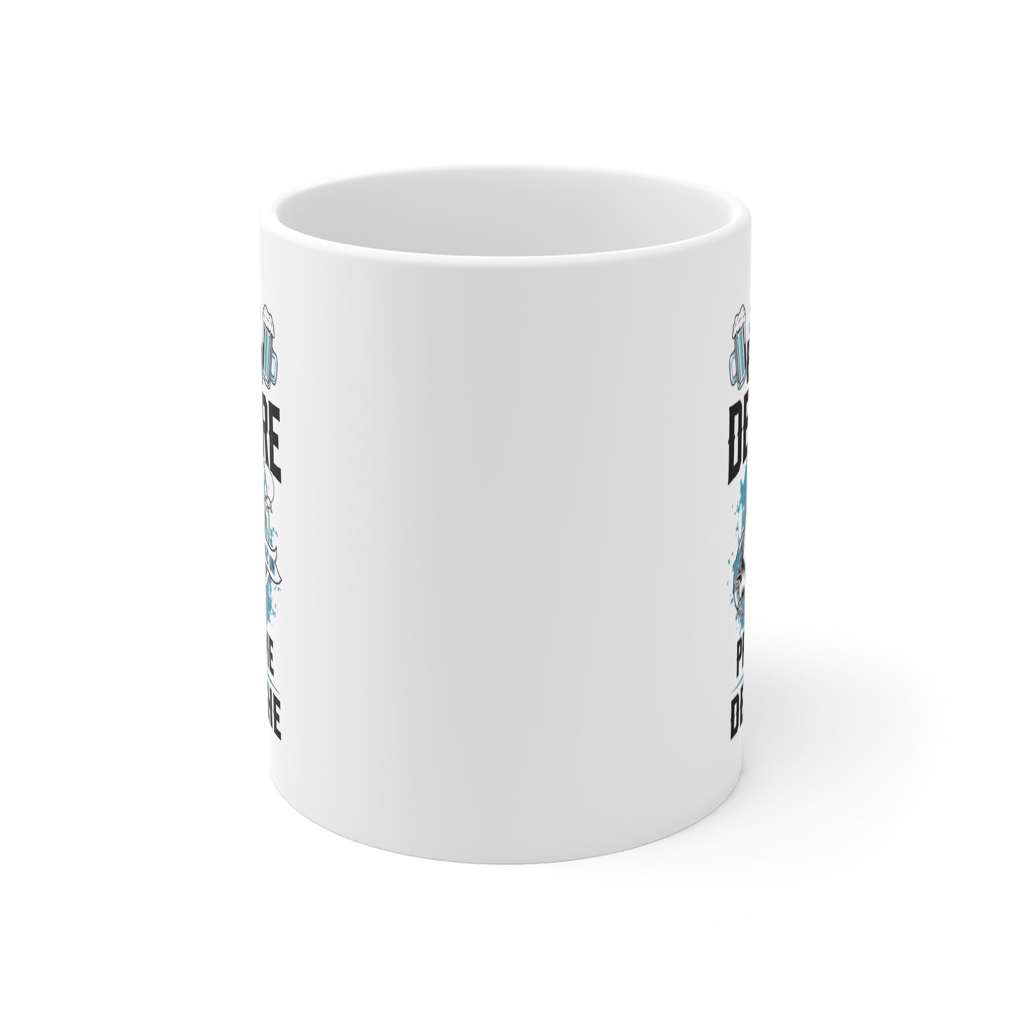 Mug Pêcheur Bière – Tasse Humoristique Poisson – Idée Cadeau Homme Passionné de Pêche – 325 ml
