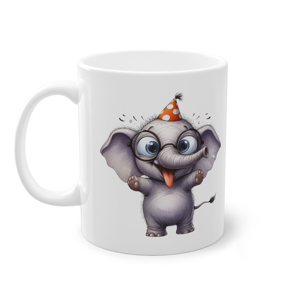 Mug éléphant grimace idée cadeau humour drôle amusant anniversaire