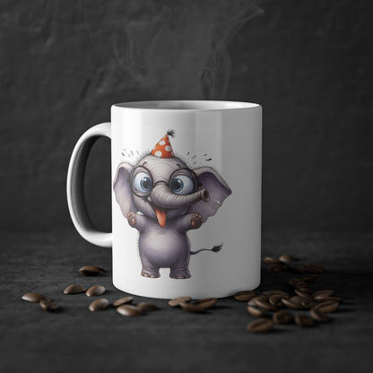 Mug éléphant grimace idée cadeau humour drôle amusant anniversaire