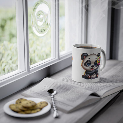 Mug Panda avec une sucette idée cadeau humour drôle amusant bureau travail pour enfant et adulte