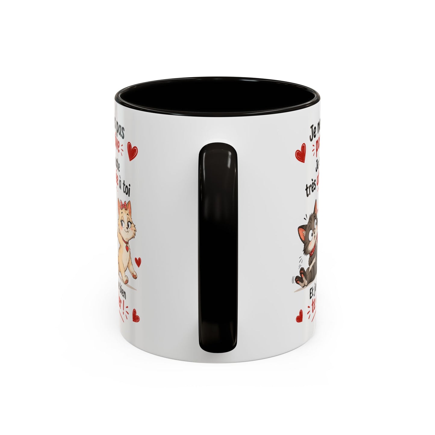 Tasse Je Ne Suis Pas Possessive Je Suis Très Attachée À Toi – Mug Chats Couple Humour Amour 325ml