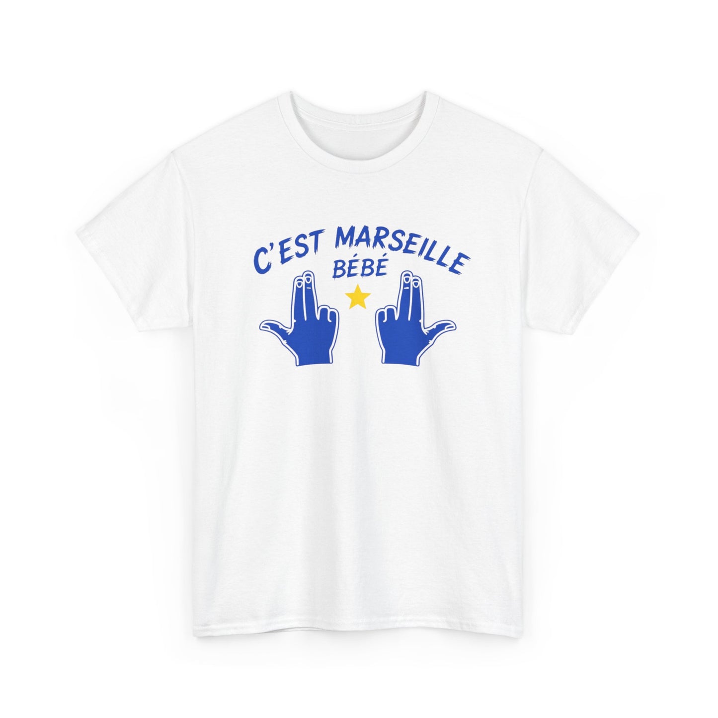 T-Shirt Humour Marseillais Homme Femme – C’Est Marseille Bébé – Tee Shirt Marseille Accent Sud Supporter