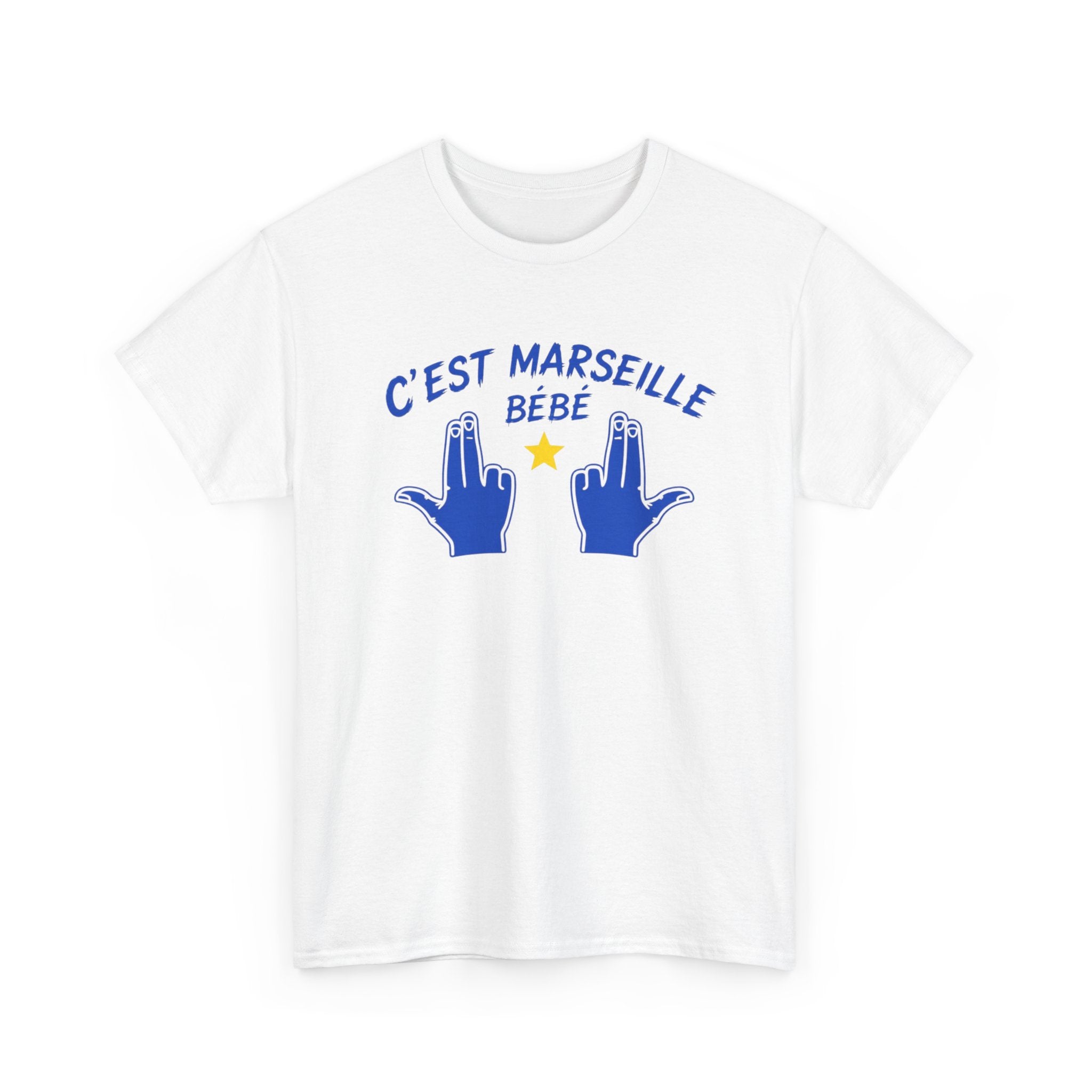 T-Shirt Humour Marseillais Homme Femme – C’Est Marseille Bébé – Tee Shirt Marseille Accent Sud Supporter