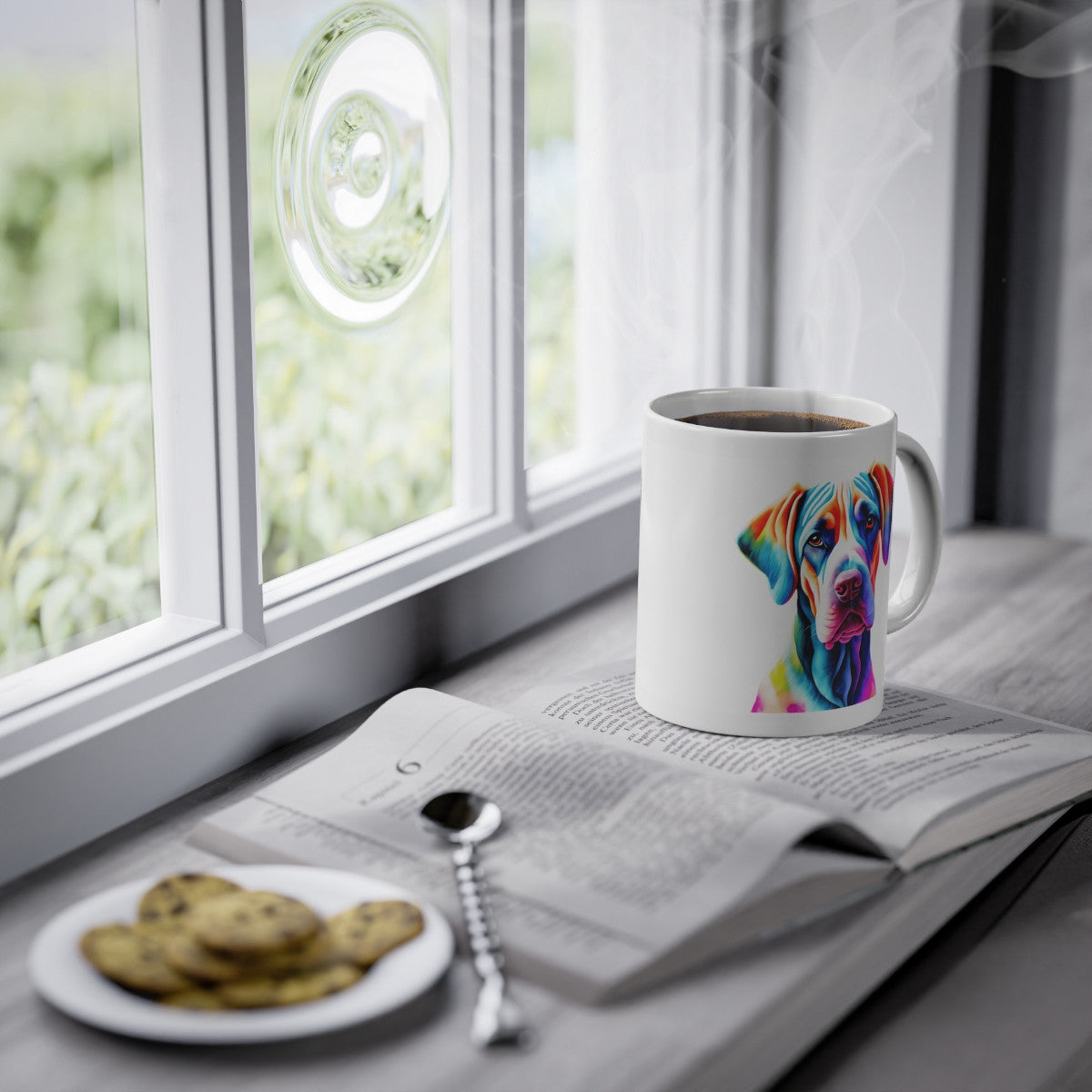 Mug chien Grand danois coloré idée cadeau bureau travail anniversaire pour enfant et adulte