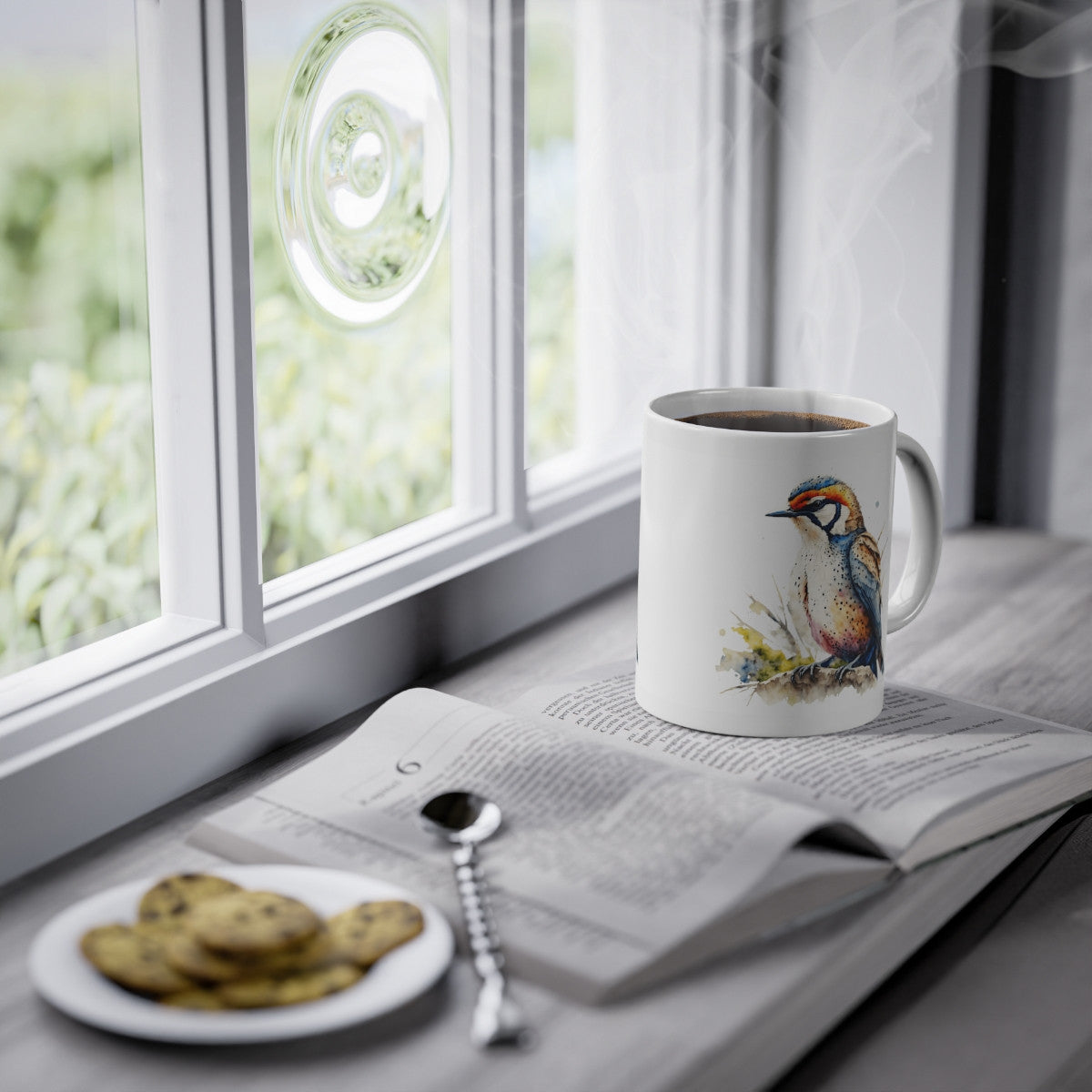 Mug tasse à café Oiseau idée cadeau anniversaire travail bureau pour enfant et adulte