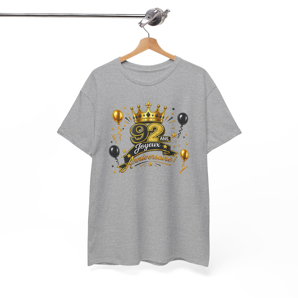 Tee Shirt Anniversaire 92 Ans Homme et Femme – Joyeux Anniversaire – Cadeau 92 Ans