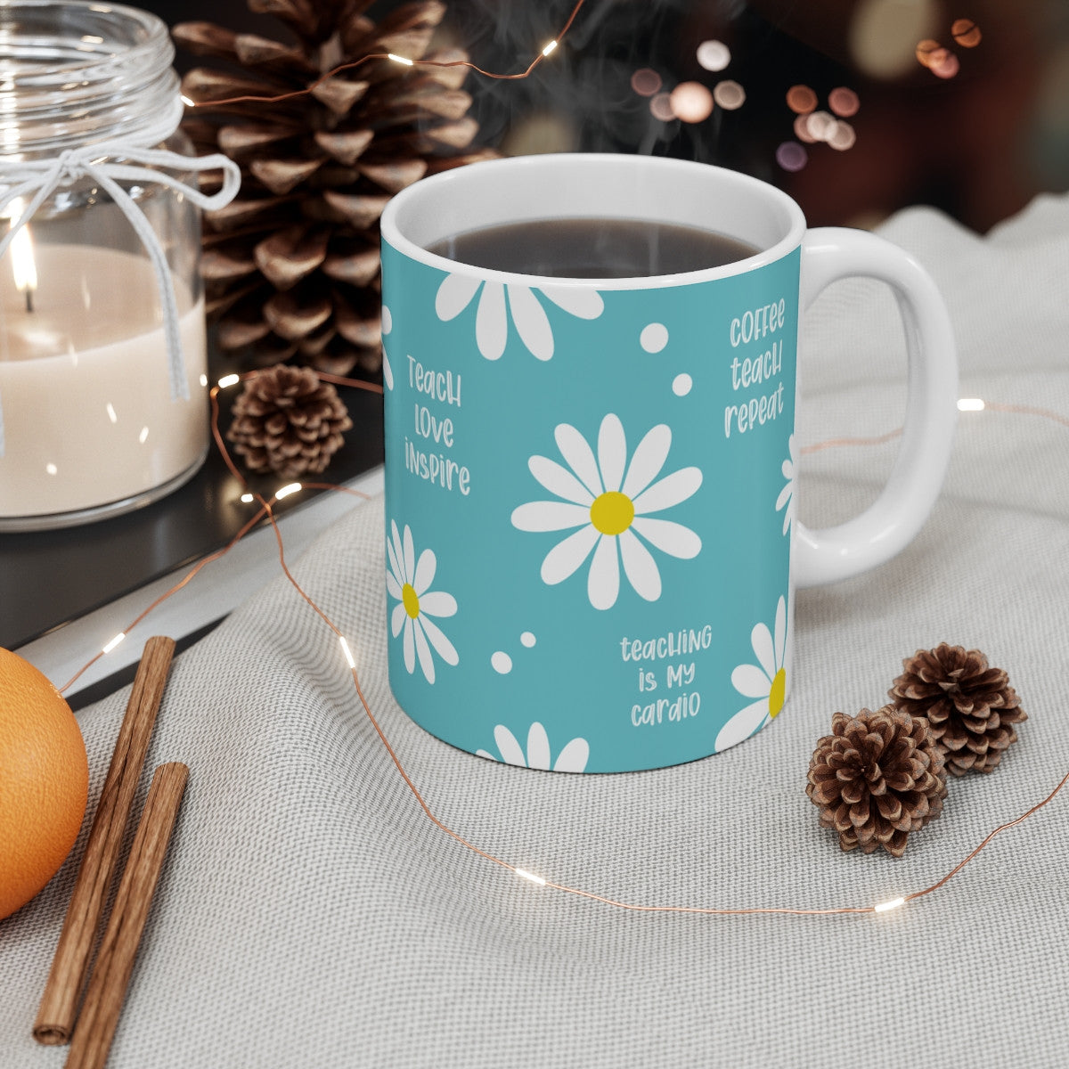 Mug Tasse à café teacher maitresse professeur amusant idée cadeau fun travail bureau pour adulte et enfant
