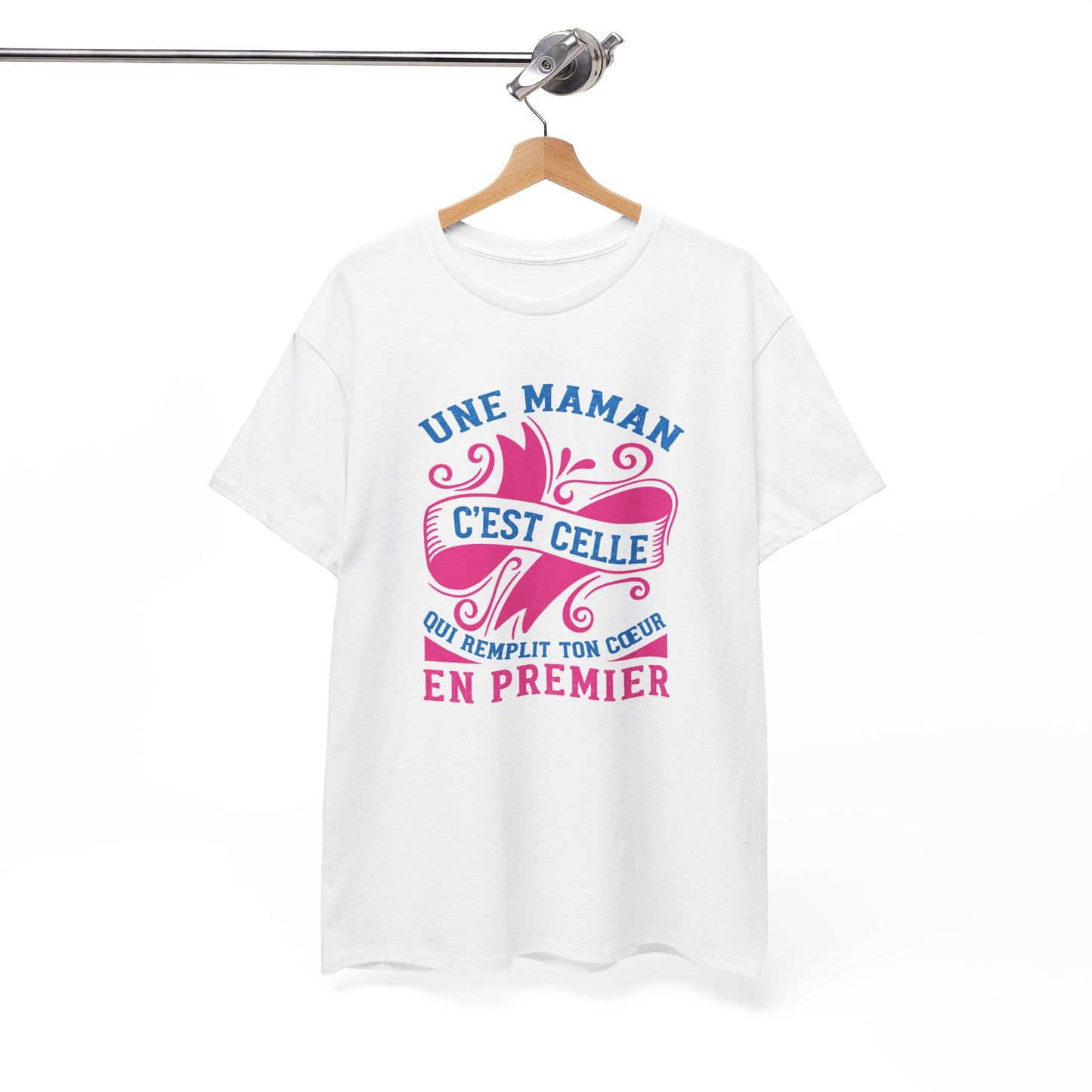 Tee Shirt Femme Maman Mère Amour Famille Cœur Idée Cadeau Anniversaire Fête des Mères