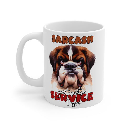 Mug Tasse à café Chien Sarcasm amusant idée cadeau humour drôle rigolo fun travail bureau pour adulte et enfant