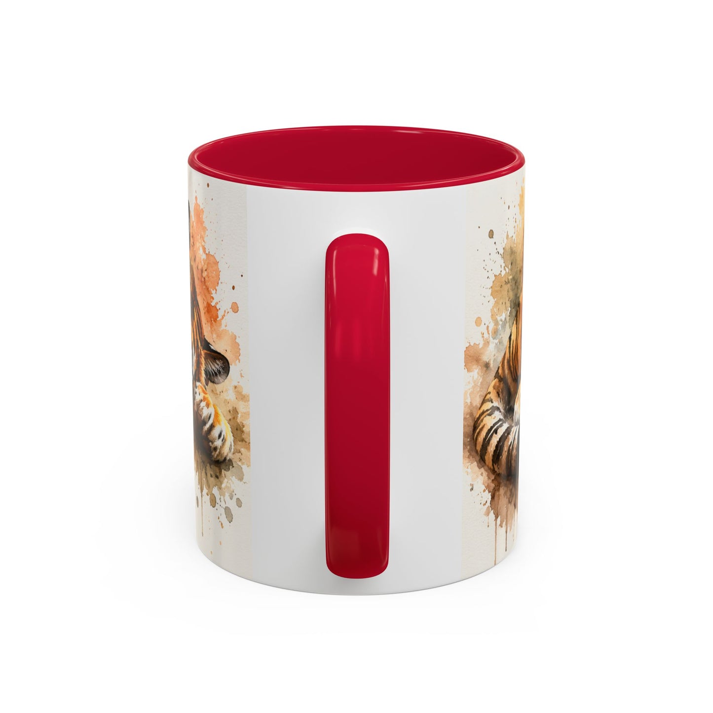 Tasse Tigre Aquarelle – Mug Tigre Endormi Relaxant – Cadeau Animal Sauvage Homme Femme 325ml
