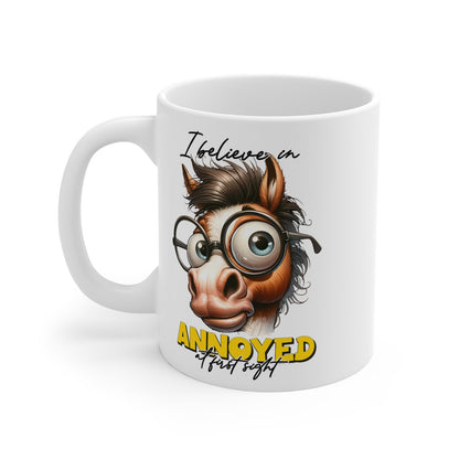 Mug Cheval à lunette Idée cadeau humour drôle amusant pour enfant et adulte