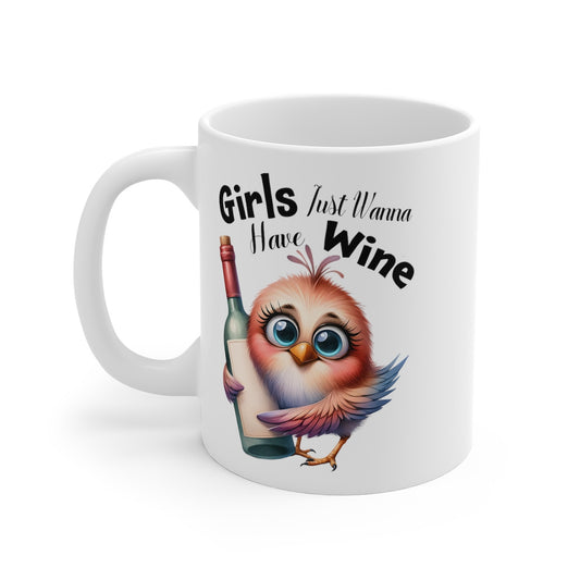 Mug Oiseau girls  Idée cadeau humour drôle amusant pour enfant et adulte