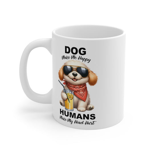 Mug Dog chien rigolo  Idée cadeau humour drôle amusant pour enfant et adulte