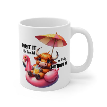 Mug Vache bouée Idée cadeau anniversaire humour drôle amusant pour enfant et adulte