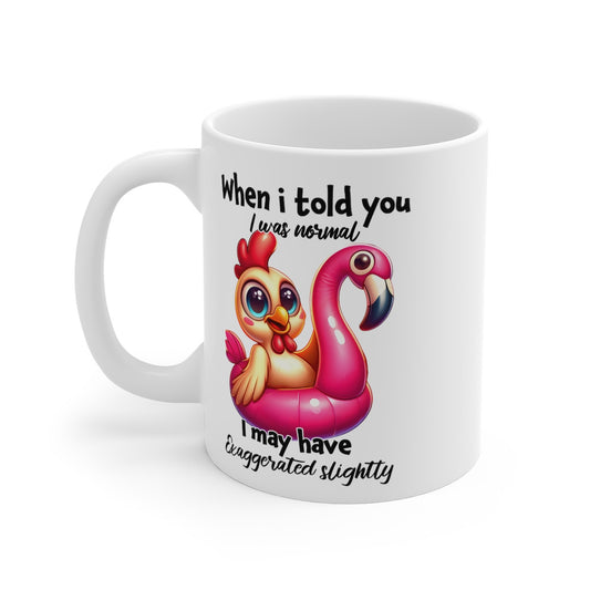 Mug-tasse Poule Bouée  Idée cadeau anniversaire humour drôle amusant pour enfant et adulte