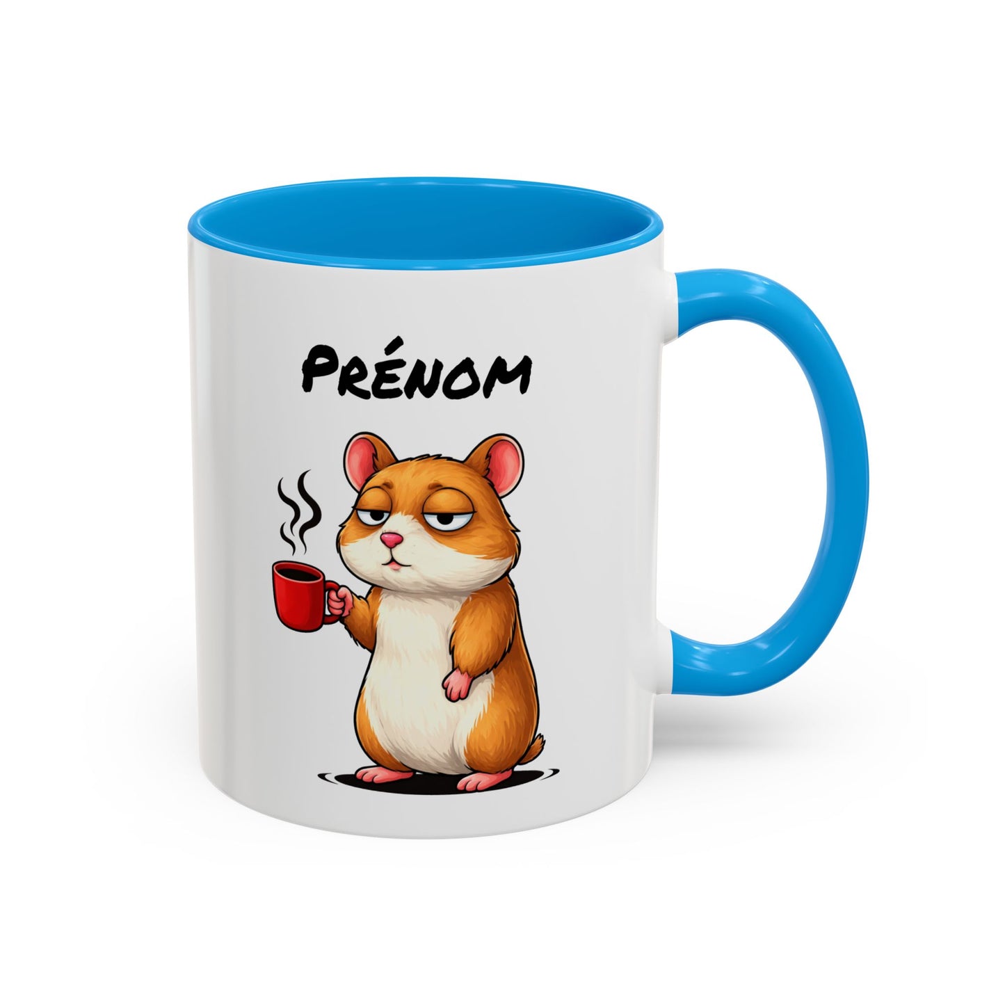 Mug Hamster Personnalisable 325ml – Tasse Café Humour Fatigue Matin Mignon Cadeau