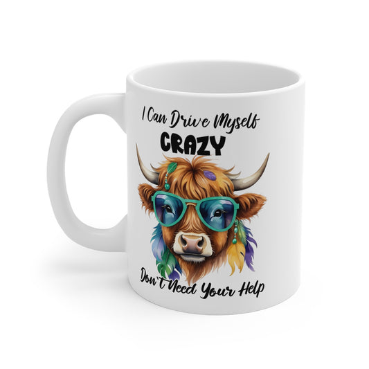 Mug Taureau Crazy Idée cadeau anniversaire humour drôle amusant pour enfant et adulte