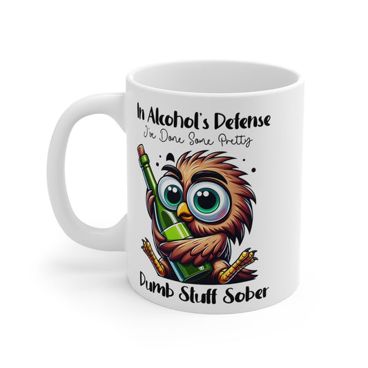 Mug Petit aigle avec bouteille Idée cadeau anniversaire humour drôle amusant pour enfant et adulte