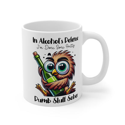 Mug Petit aigle avec bouteille Idée cadeau anniversaire humour drôle amusant pour enfant et adulte
