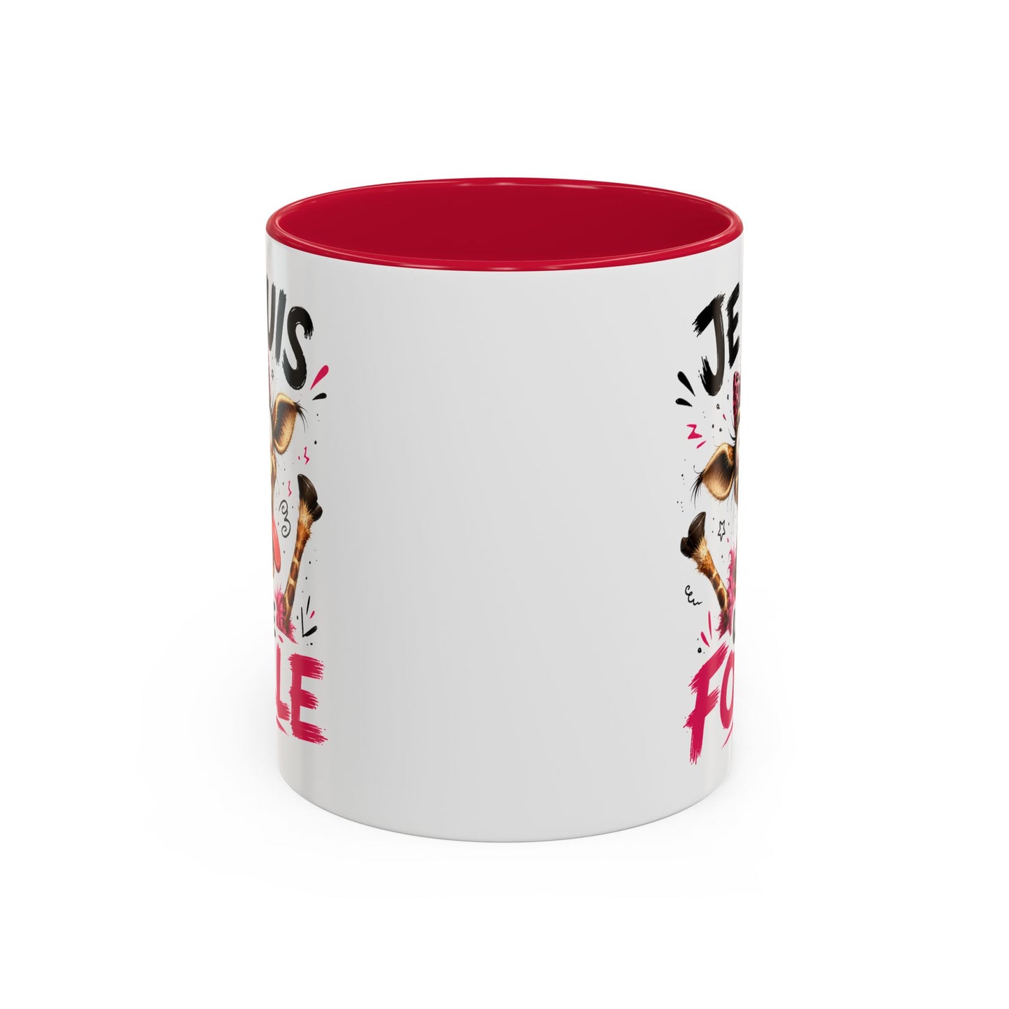 Tasse Je Suis Une Folle – Mug Girafe Folle Humoristique – Cadeau Femme Drôle et Délirant 325ml