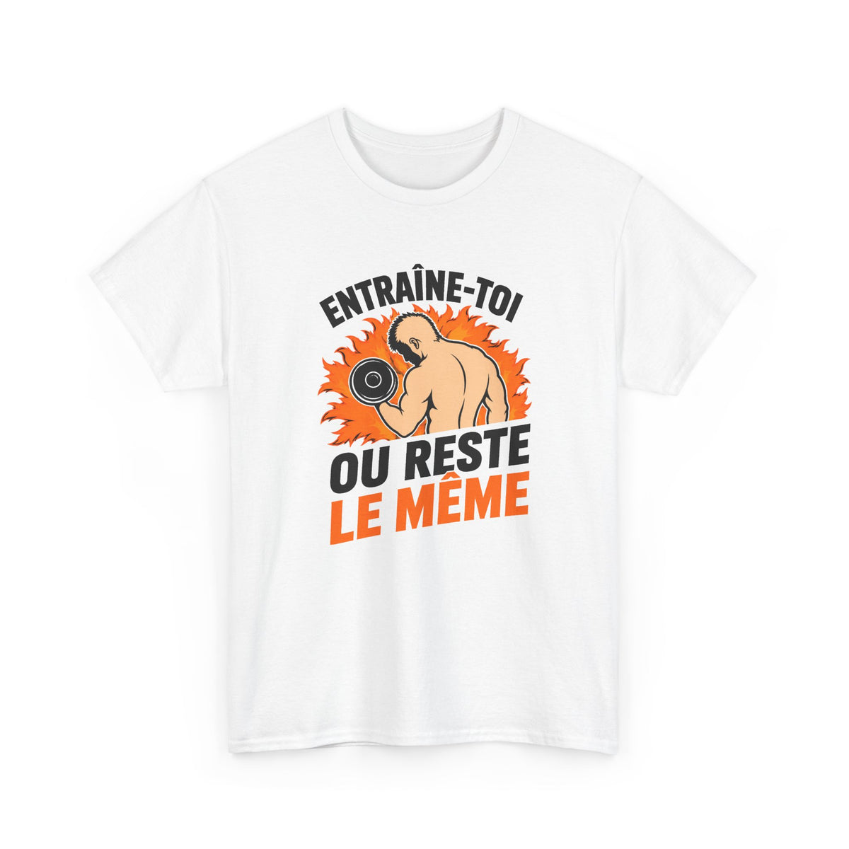 T-Shirt Homme Musculation Fitness – Entraînement Force Motivation Sport – Cadeau Muscu Homme
