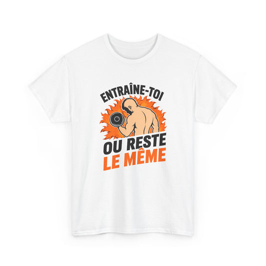 T-Shirt Homme Musculation Fitness – Entraînement Force Motivation Sport – Cadeau Muscu Homme
