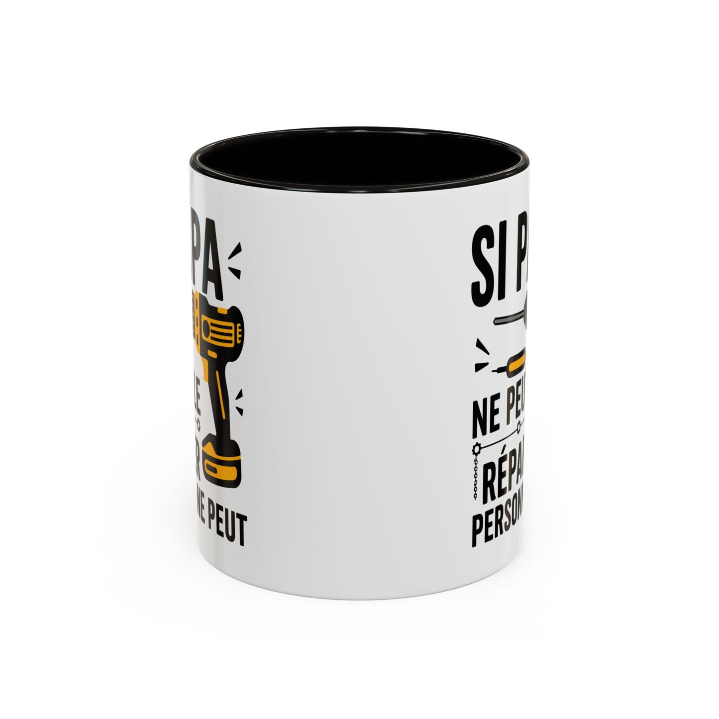 Tasse Si Papa Ne Peut Le Réparer Personne Ne Peut – Mug Humour Bricolage – Cadeau Papa Bricoleur 325ml